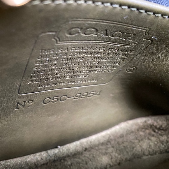 Coach Vintage Prairie 9954 Olive Green Crossbody/Shoulder Bag - Picture 6 of 6